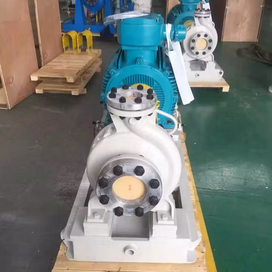 API610 Oh2 Fze Pompa centrifuga per olio a sbalzo con aspirazione finale per impianti chimici